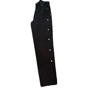 Rockies Women's Black 100% Cotton rare studded Pant Size 11/12 slim long rise
